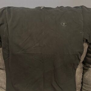 Champion Men's Long Sleeve Black Tee